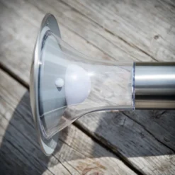 Lámpara LED con pica Lindby Jolin, 66 cm, acero inoxidable