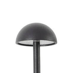 Lámpara LED con pica Lindby Soremi, negra, juego de 3 unidades, IP44