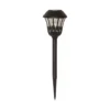 Lámpara LED con pica, negra, 31 cm de altura, 4 unidades