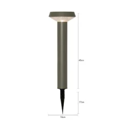 Lámpara LED con pica para el suelo «Casa», verde, altura 45 cm