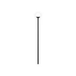 Lámpara LED con pica para suelo SCOOP, negra, 3 luces, IP44, enchufe