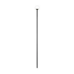 Lámpara LED con pica para suelo SCOOP, negra, 3 luces, IP44, enchufe