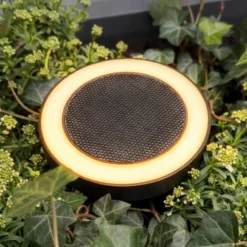 Lámpara LED con pica solar Otera de Dyberg Larsen, negra, IP54