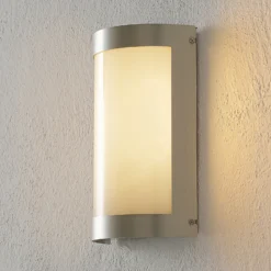 Lámpara LED con sensor Aqua Marco, acero inoxidable