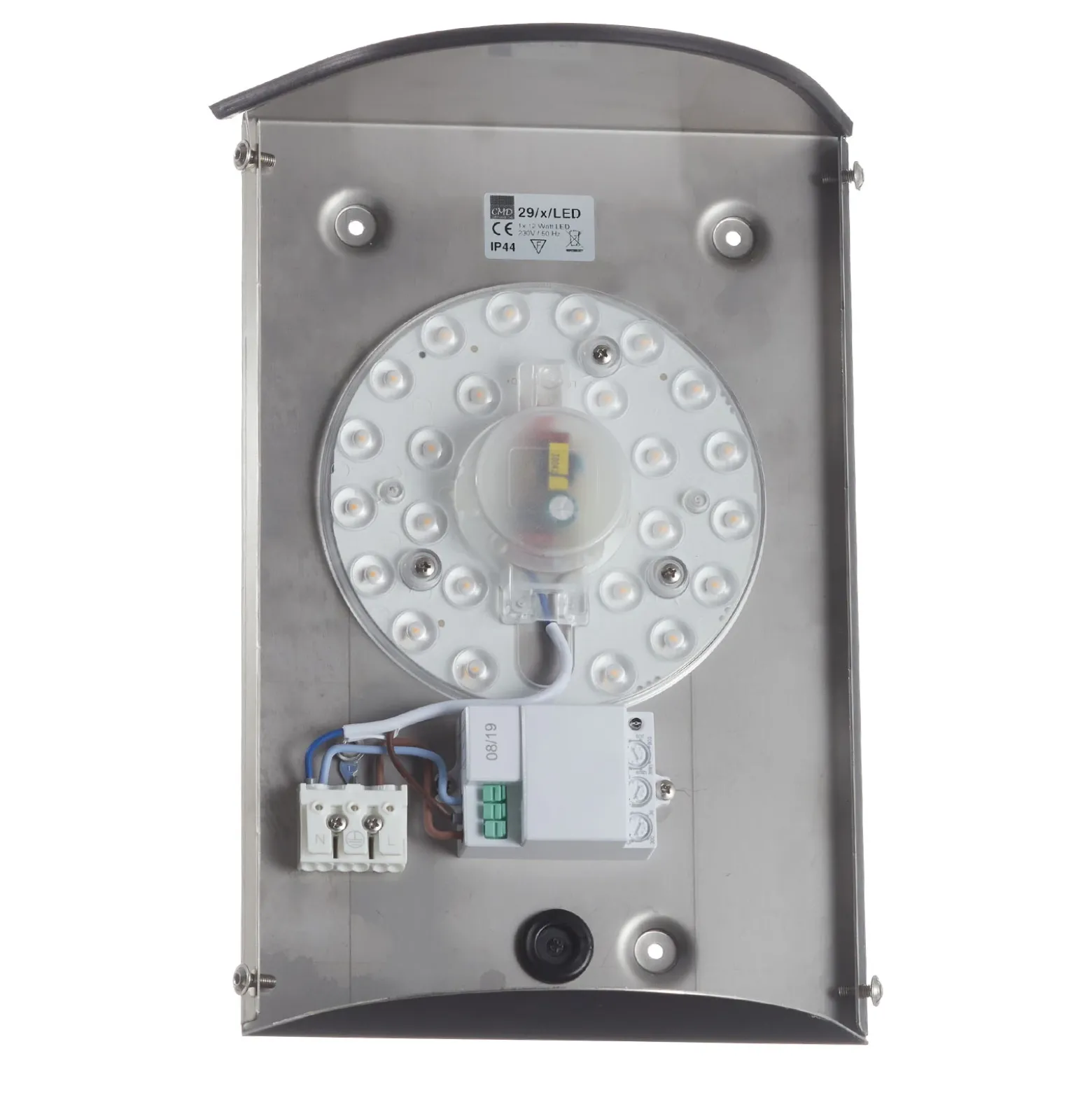 Lámpara LED con sensor Aqua Marco, acero inoxidable