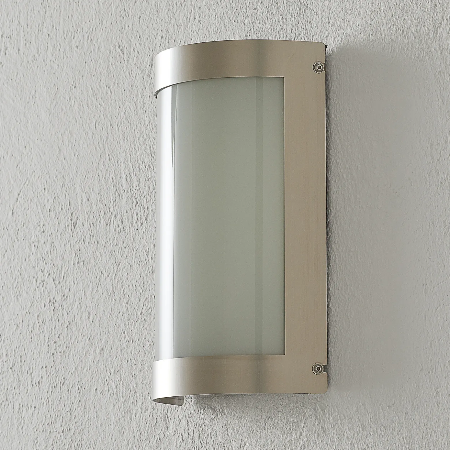 Lámpara LED con sensor Aqua Marco, acero inoxidable