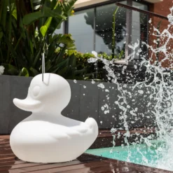 Lámpara LED de diseño DUCK-DUCK XL para exteriores en color blanco