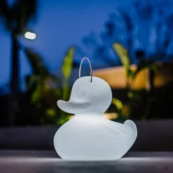 Lámpara LED de diseño DUCK-DUCK XL para exteriores en color blanco