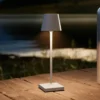 Lámpara LED de mesa con batería Nuindie pocket, gris, IP54, atenuable
