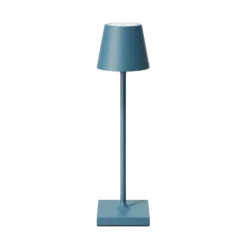 Lámpara LED de mesa con batería Nuindie pocket, azul, IP54, atenuable