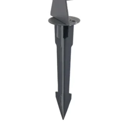 Lámpara LED de suelo Lindby Zavio, antracita, pica de tierra, IP65