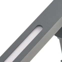 Lámpara LED de suelo Lindby Zavio, antracita, pica de tierra, IP65