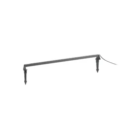 Lámpara LED de suelo Lindby Zavio, antracita, pica de tierra, IP65