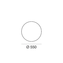 Lámpara LED de suelo Oh!, Ø 55 cm, E27, policarbonato, blanco