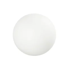 Lámpara LED de suelo Oh!, Ø 38 cm, E27, policarbonato, blanco