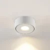 Lámpara LED de techo Arcchio Rotari, blanca, metal, Ø 12 cm
