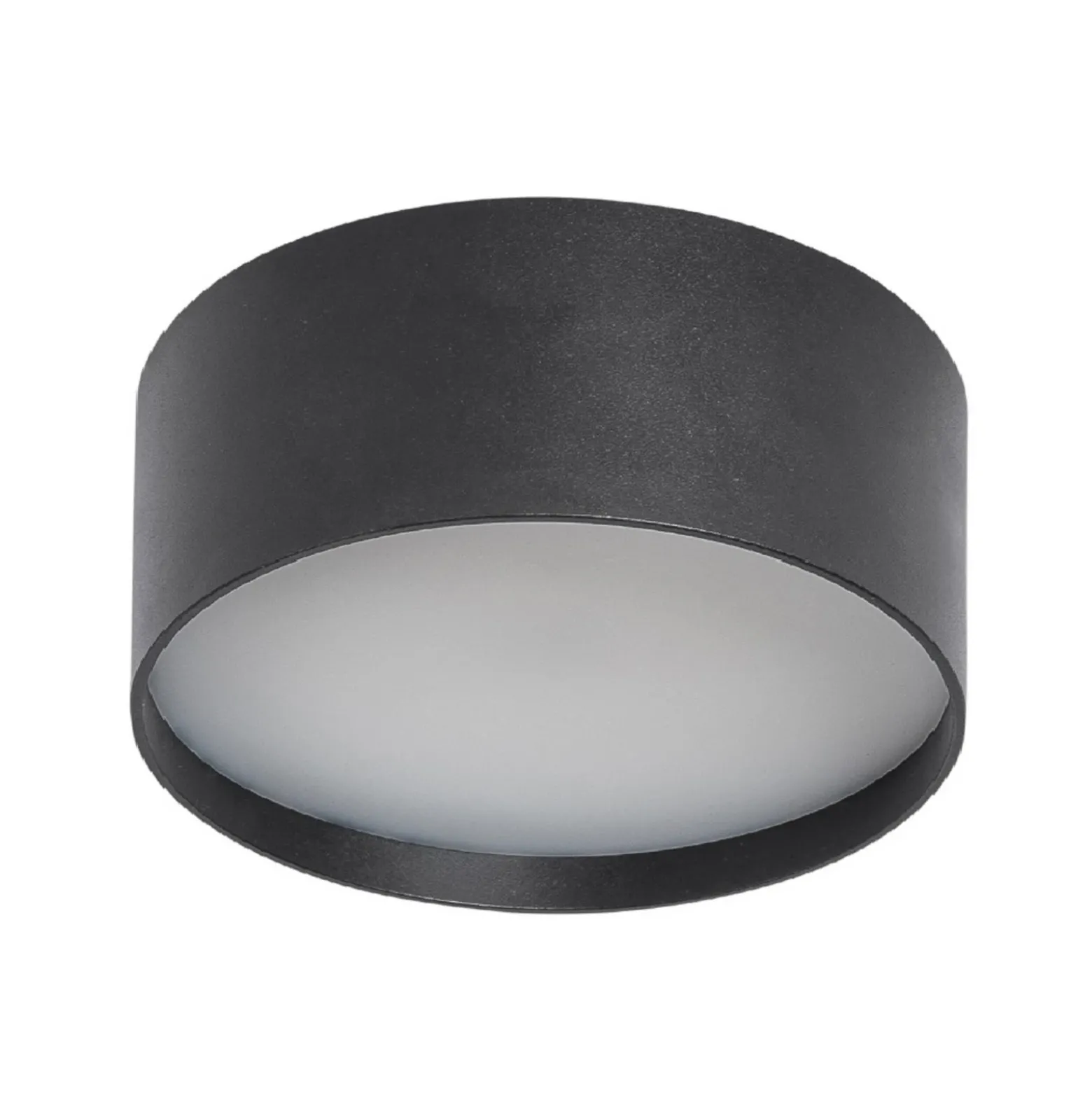 Lámpara LED de techo CMD 9094, Ø 15 cm, antracita, IP44, metal