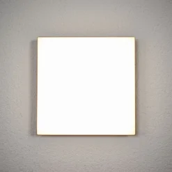 Lámpara LED de techo Henni, IP65, sensor, 30x30 cm, antracita