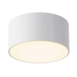 Lámpara LED de techo para exterior Zon, blanca, Ø 12 cm, 3000 K, metal