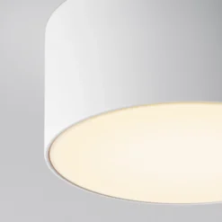 Lámpara LED de techo para exterior Zon, blanca, Ø 12 cm, 3000 K, metal