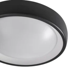Lámpara LED de techo para exterior Niniel de Lindby, negra, Ø 25 cm