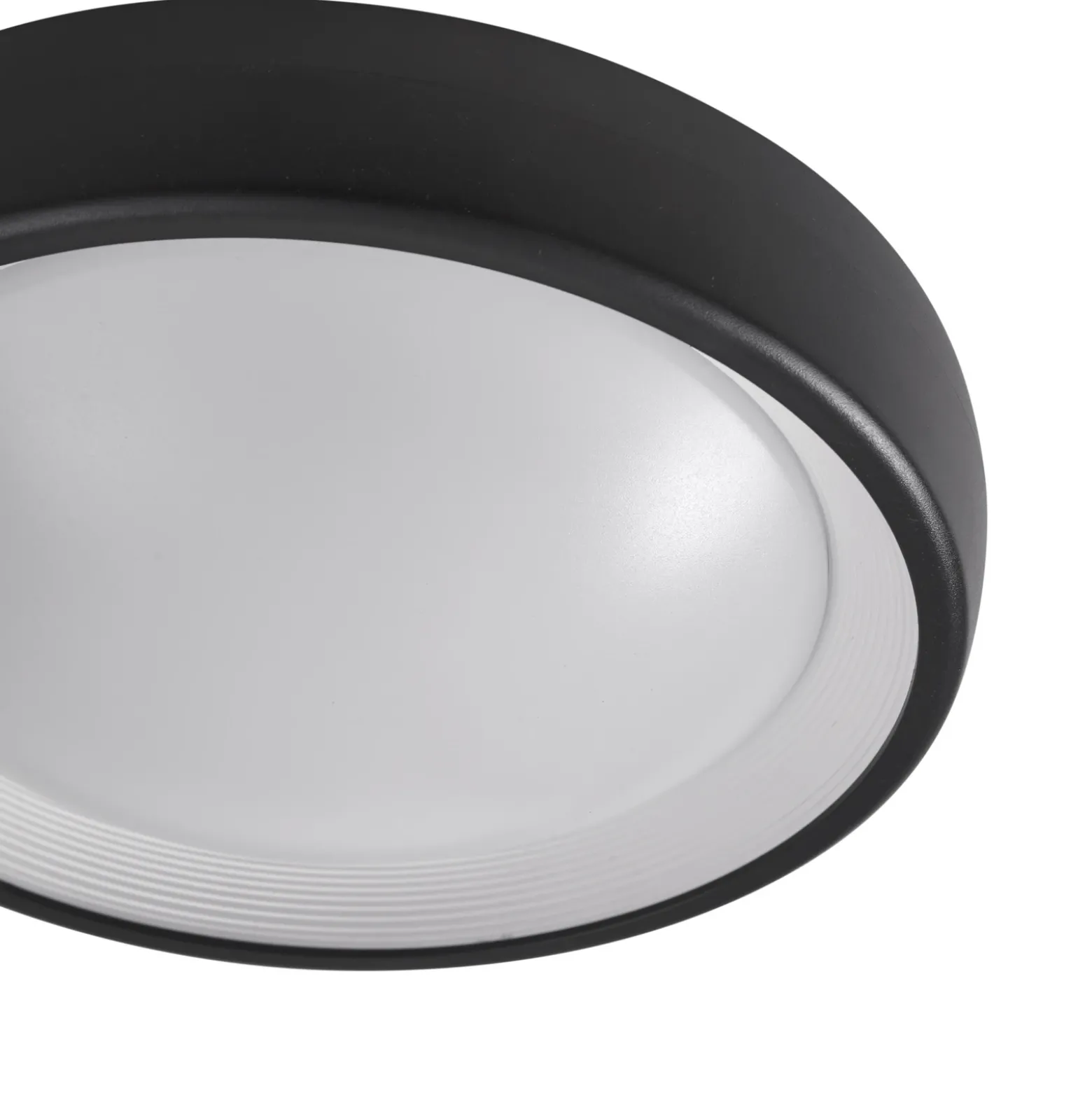 Lámpara LED de techo para exterior Niniel de Lindby, negra, Ø 25 cm