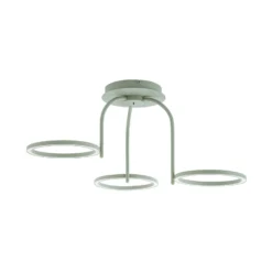 Lámpara LED de techo para exterior Lucande Sylvara, verde, CCT, 3 luces