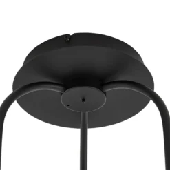 Lámpara LED de techo para exterior Lucande Sylvara, negra, CCT, 3 luces