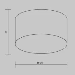 lámpara LED de techo para exterior Zon, negro, Ø 12 cm, 3000 K, metal