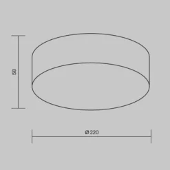 Lámpara LED de techo para exterior Zon, blanca, Ø 22 cm, 3000 K, metal
