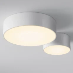 Lámpara LED de techo para exterior Zon, blanca, Ø 22 cm, 3000 K, metal