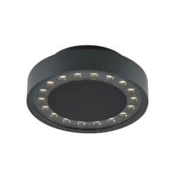 Lámpara LED de techo para exterior Nona de Molto Luce, Ø 18,2 cm, antracita