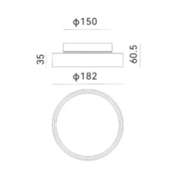 Lámpara LED de techo para exterior Nona de Molto Luce, Ø 18,2 cm, antracita
