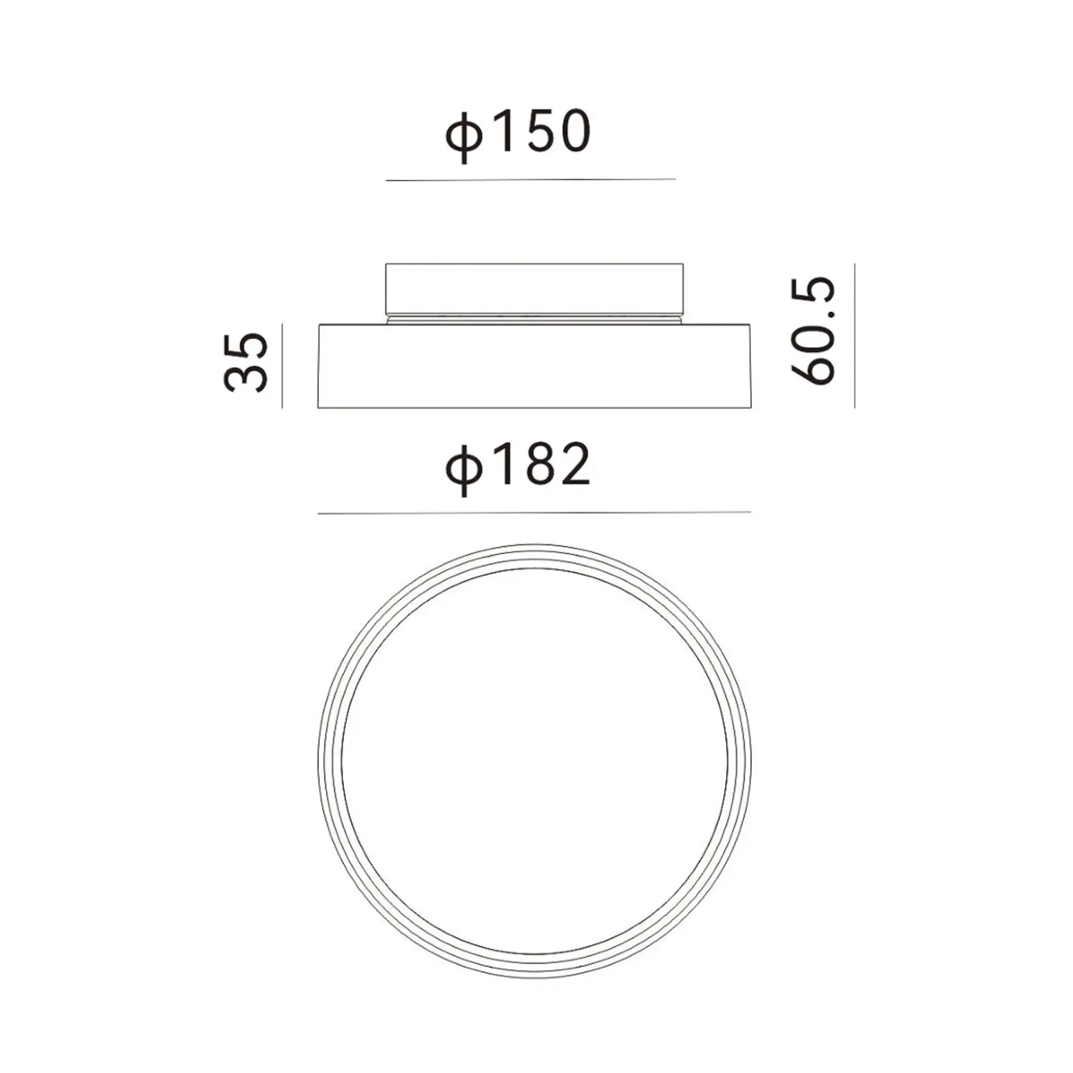 Lámpara LED de techo para exterior Nona de Molto Luce, Ø 18,2 cm, antracita