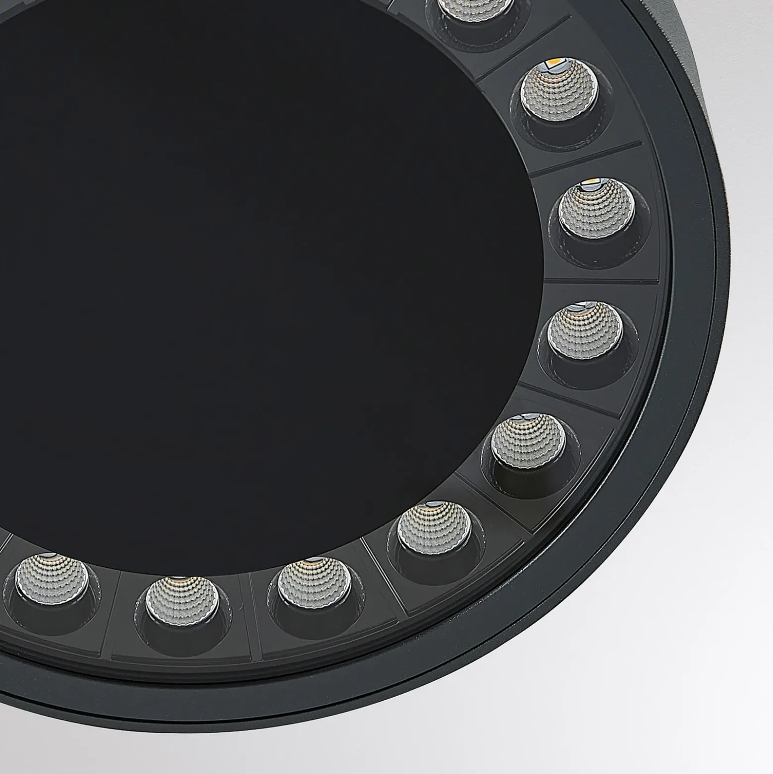Lámpara LED de techo para exterior Nona de Molto Luce, Ø 18,2 cm, antracita