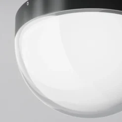 Lámpara LED de techo para exterior Mon, grafito, Ø 18 cm, IP65, 3000 K