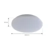 Lámpara LED de techo para exterior Lindby Kirkola, 3000 K, Ø 34 cm, blanca