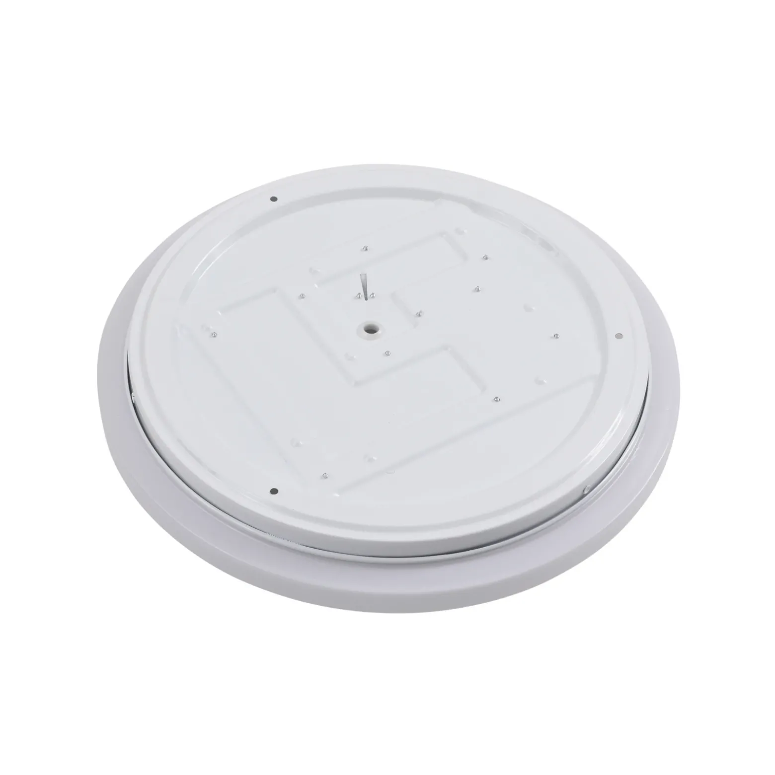 Lámpara LED de techo para exterior Doki de Lindby, 34 cm, blanca, plástico