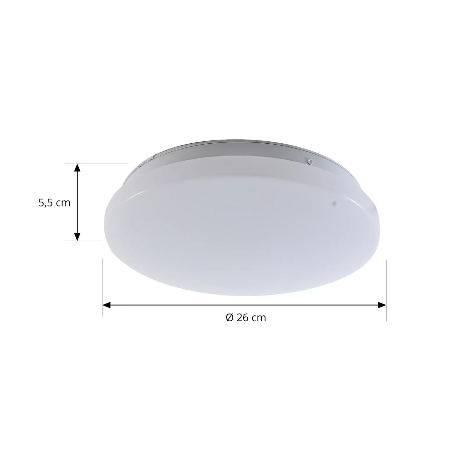 Lámpara LED de techo para exterior Lindby Kirkola, 4000 K, Ø 26 cm, blanca