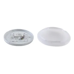 Lámpara LED de techo para exterior Lindby Kirkola, 4000 K, Ø 26 cm, blanca