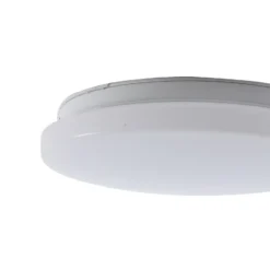 Lámpara LED de techo para exterior Lindby Kirkola, 4000 K, Ø 26 cm, blanca