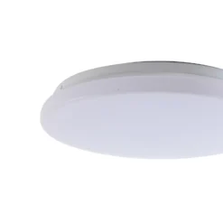 Lámpara LED de techo para exterior Lindby Kirkola, 4000 K, Ø 34 cm, blanca