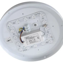 Lámpara LED de techo para exterior Lindby Kirkola, 3000 K, Ø 26 cm, blanca
