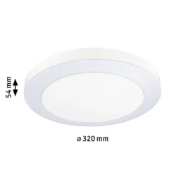 lámpara LED de techo para exterior Circula de Paulmann, blanca, sensor, IP44
