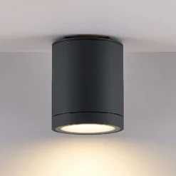 Lámpara LED de techo para exterior Molto Luce Foris Round SD, antracita