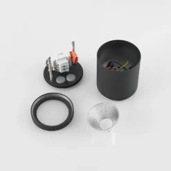 Lámpara LED de techo para exterior Molto Luce Foris Round SD, antracita