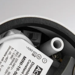 Lámpara LED de techo para exterior MAG MINI, blanca, Ø 9 cm, CCT, atenuable,
