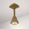 Lámpara LED de techo para exterior Silva Frame, altura 26 cm, color latón