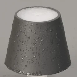 Lámpara LED para botellas Fiocco, gris arena, CCT, IP54, atenuable