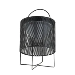 Lámpara LED para terraza Achilleas, RGBW, negra, de Lindby